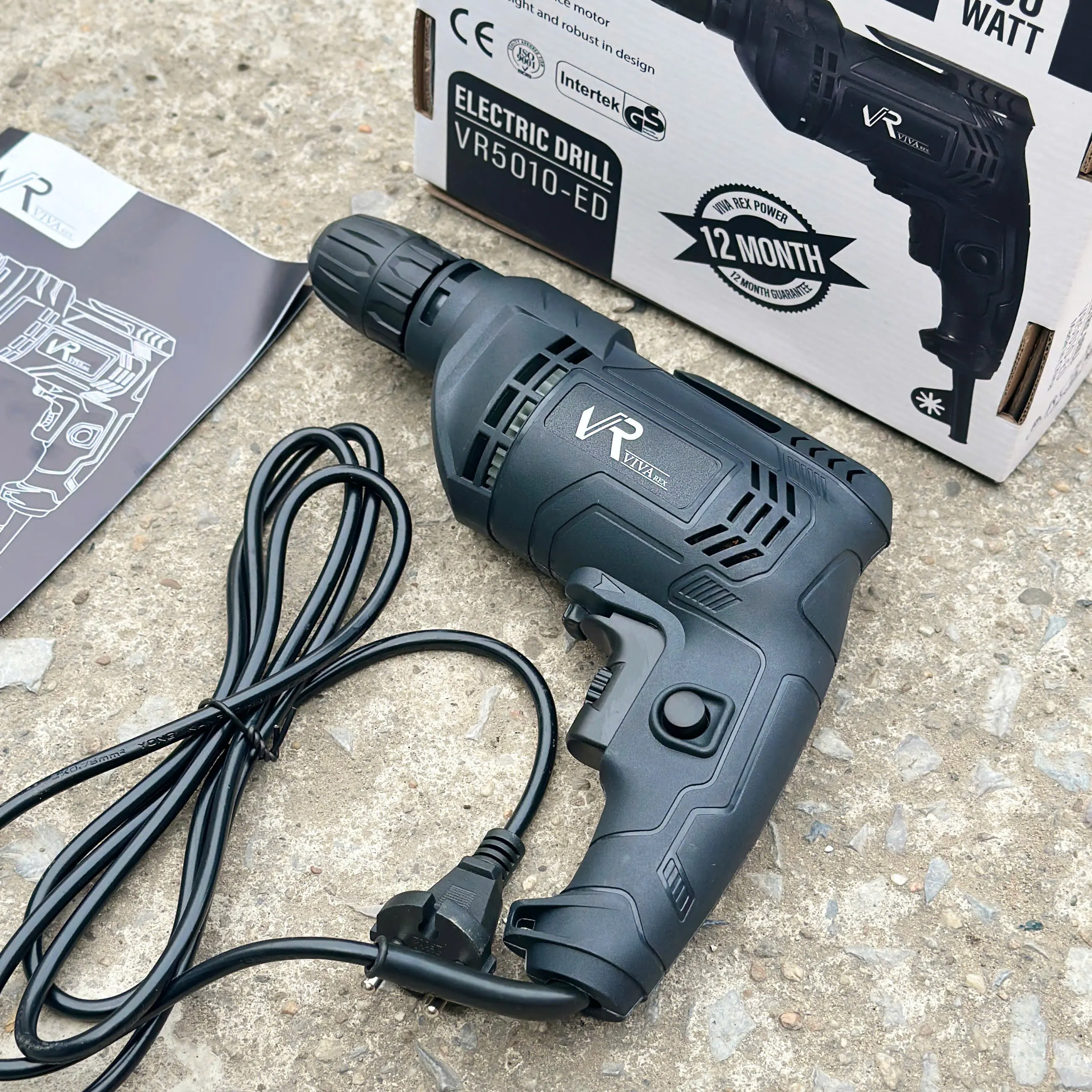 Máy Khoan Điện Nội Địa Viva Rex Đầu Kẹp 10mm Công Suất Max 500W Chuẩn Dây Đồng Bảo Hành 6 Tháng