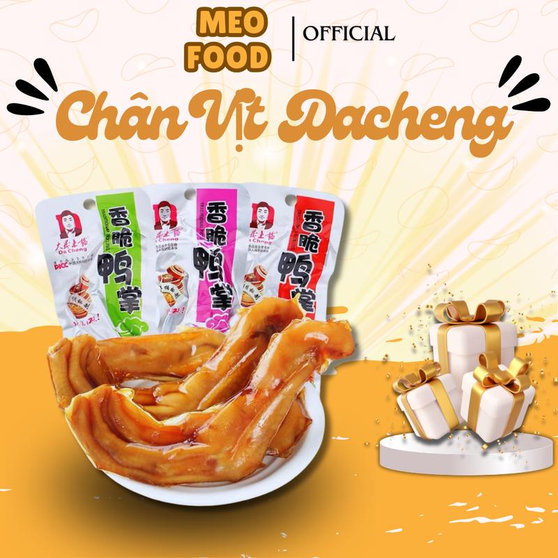  Chân Vịt Cay Tứ Xuyên đỏ - xanh Bịch 30 Chân Food 