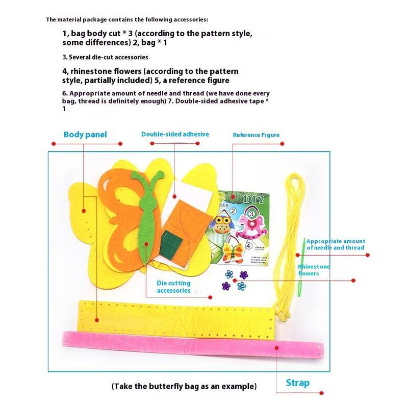 Product Introduction of Túi Thủ Công Cho Trẻ Em, Có Nhạc May Vá, Chất Liệu Vải Không Dệt, Tự Làm, Thiết Kế Hoạt Hình, Dán Ba Chiều, Làm Đồ Chơi Bộ Ghép Hình, Thân Thiện Với Môi Trường, Được Làm Bằng Vật Liệu Túi Toy 6