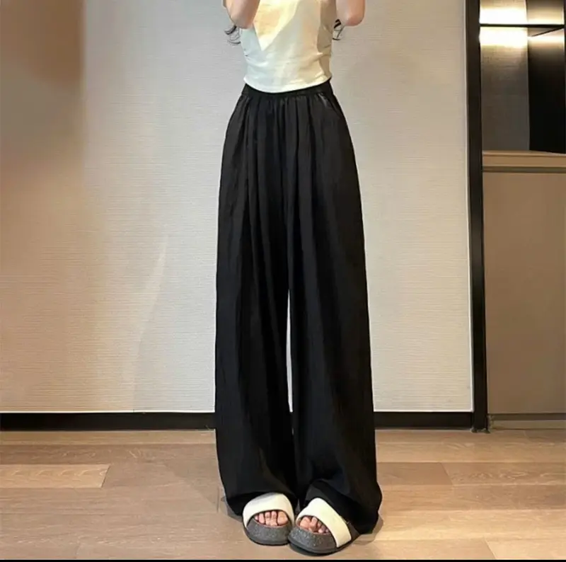 Quần nữ ông rộng thun tăm lạnh dày dặn (42-60kg) - phong cách trẻ trung nữ tính lịch sự - Women Voan Pants 3