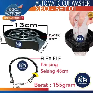 Pencuci Gelas Otomatis XBQ SET-01  Automatic Glass Cup Rinser Washer