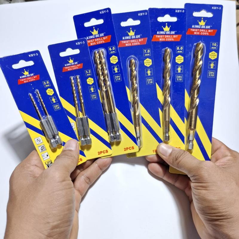 Mũi khoan chuôi lục giác chuyên dụng khoan INOX sắt thép gỗ thương hiệu King Blue chất lượng