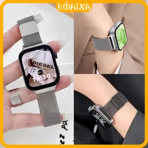Milanese Loop Magnetic Strap for Huawei Watch Fit 3/4/4 Pro Strap Stainless Steel Metal Band Tali Jam Tangan Smartwatch for Huawei Fit 4/4 Pro