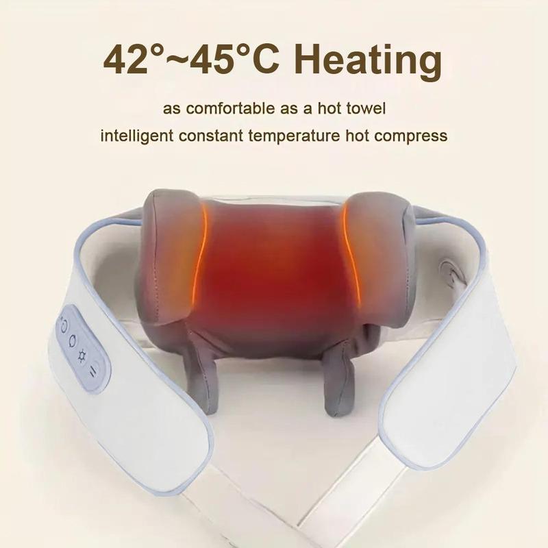 Neck & Shoulder Massager 3D Anthropomorphic Kneading Heating USB Rechargeable Electric Wireless Trapezius Muscle Cervical Massager For Neck, Back, Waist, Leg Massage, Stocking Fillers Gift 5