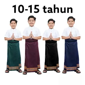 sarung anak laki laki 5-15 tahun / sarung anak pondok / sarung anak ukuran 5 tahun Poliester Lembut Motif sarung gus iqdam