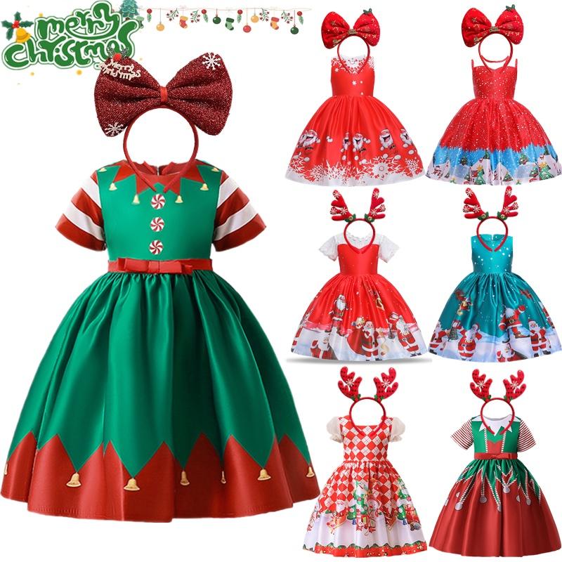  Váy Giáng Sinh Cho Bé Gái 3 Đến 10 Tuổi Trang Phục Hóa Trang Ông Già Noel Và Người Tuyết Áo Choàng Dạ Hội Tiệc Năm Mới 2025 Váy Lên Sàn Sự Kiện Giáng Sinh Trường Học 