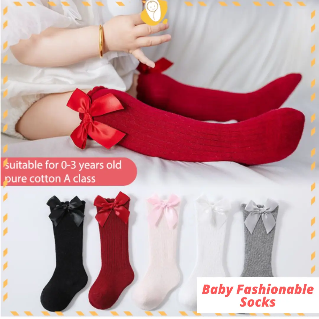 MnKC Kids Toddlers Girl Knee High Long Baby Socks