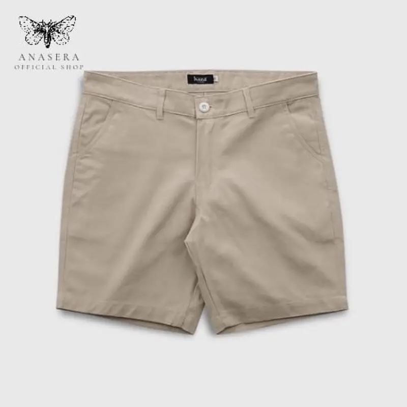 Anasera - Celana Pendek Pria Chino Short Pants Katun 'Cream' Distro Melar Dewasa Surfing Santai unsex Cowok Casual