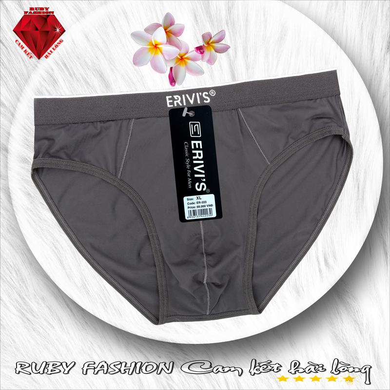Set 5 chiếc quần sịp nam, quần lót nam Erivis, Chất liệu thun lạnh cao cấp, co giãn 4 chiều, hàng Việt Nam chất lượng cao 2