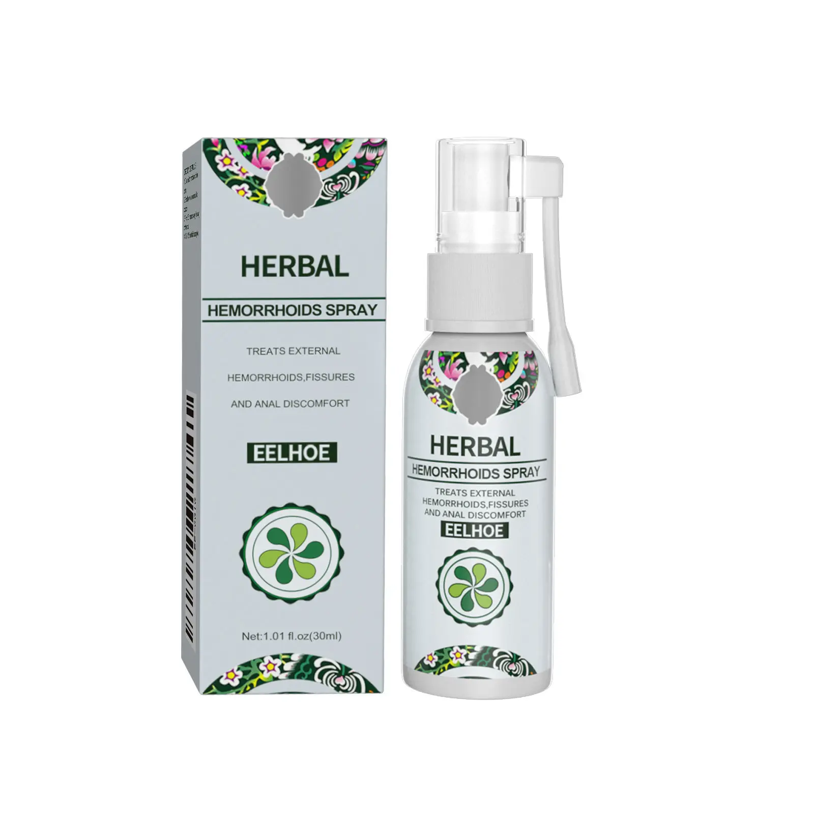 Natural Herbal Spray Soothing Swelling Hemorrhoid Eliminating Fleshball Hemorrhoid Spray Internal and External Mixed Anal Relief Spray