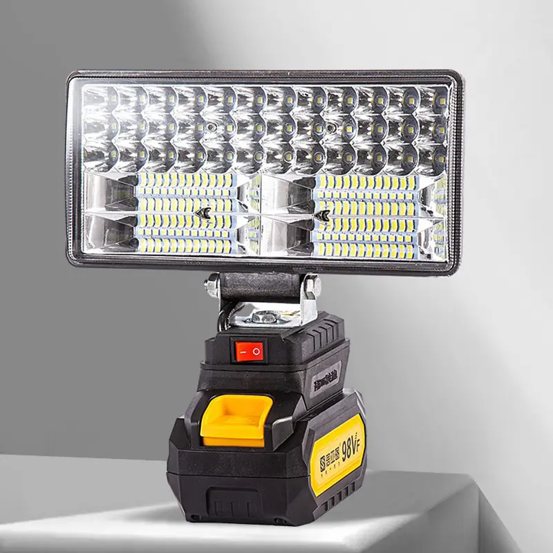 Đèn LED làm việc, dành cho pin Li-ion 18V của Makita, Đèn pin 3 / 4 inch, Cầm Tay, Thích hợp để cắm trại và đèn lũ, Đèn cắm trại