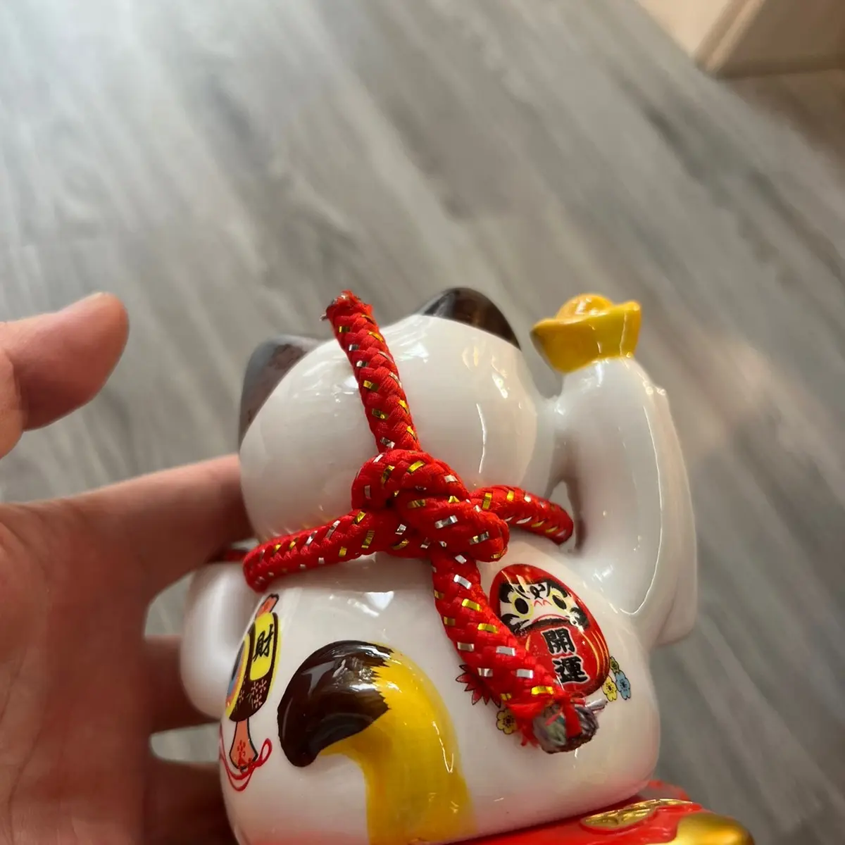 mèo thần tài mini vẫy tay gốm sứ Sức khỏe Giàu có Trung Quốc Bạn bè Đồ trang trí Quà tặng Quà tặng Đồ trang trí