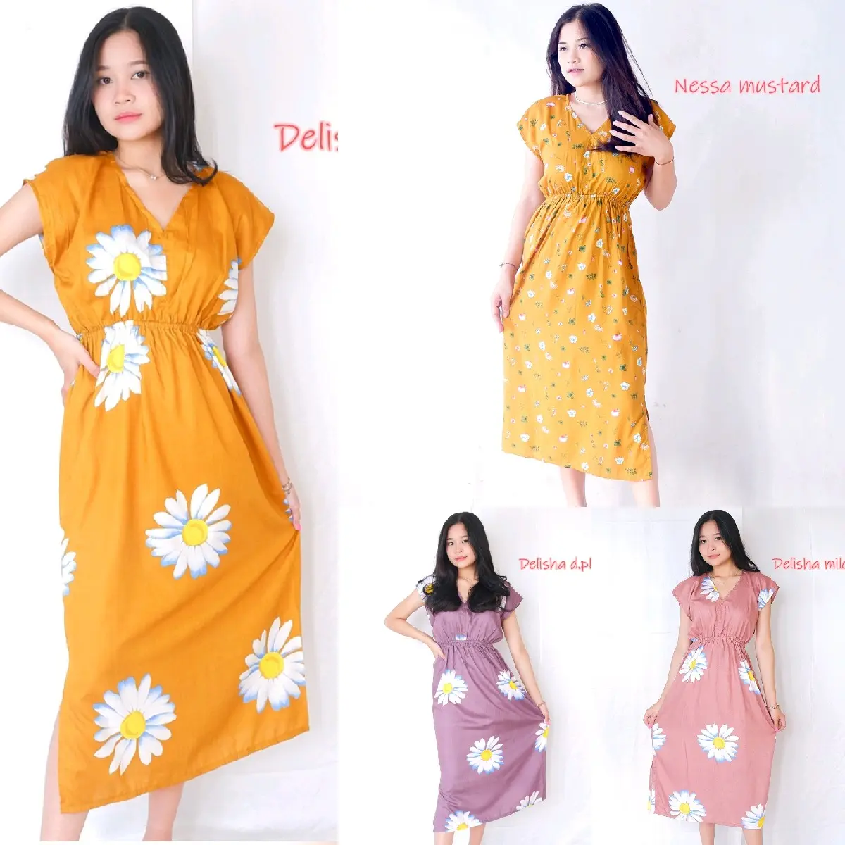 5 PCS DASTER MANOHARA Rayon Motif Pendek Tidur Busui Bumil Batik daster remaja
