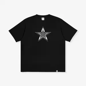OOTDSUPPLY Reguler Tshirt 24s Lyra Star Black & White | Kaos Pria & Wanita TS070