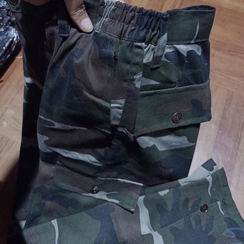 Quần túi hộp màu nâu Nam Có Túi Menswear (có 5 túi) 2