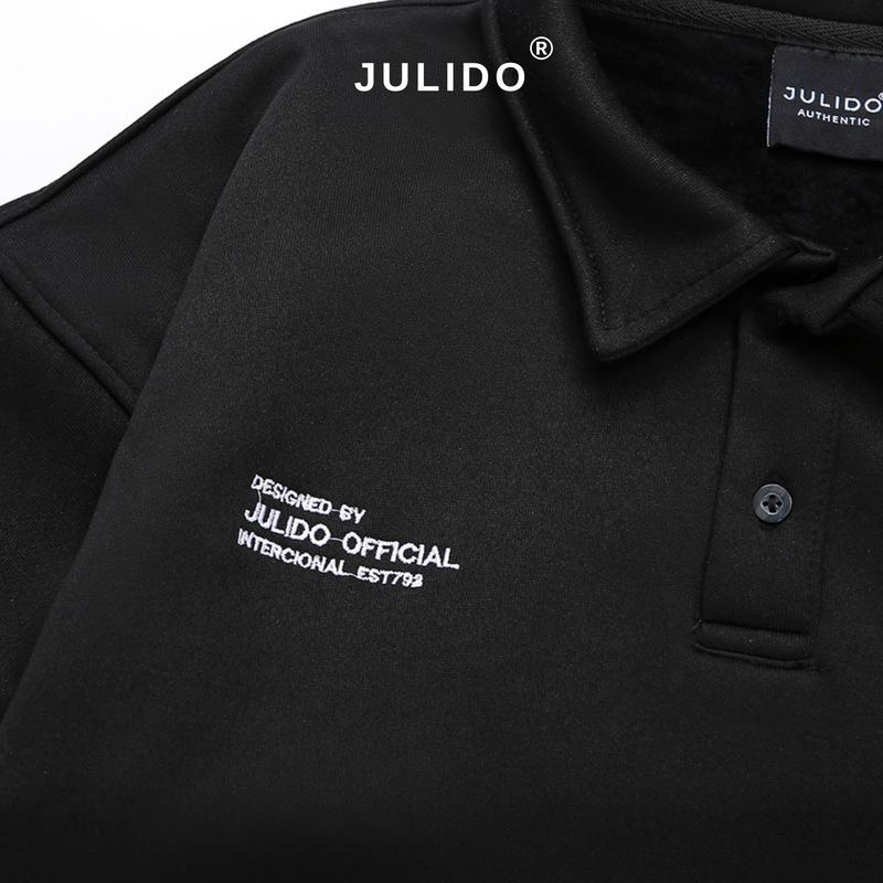 [ DEAL MỞ BÁN ](Form Rộng) Áo polo Sweater JULIDO nam nữ vải nỉ lông cáo form rộng unisex 5