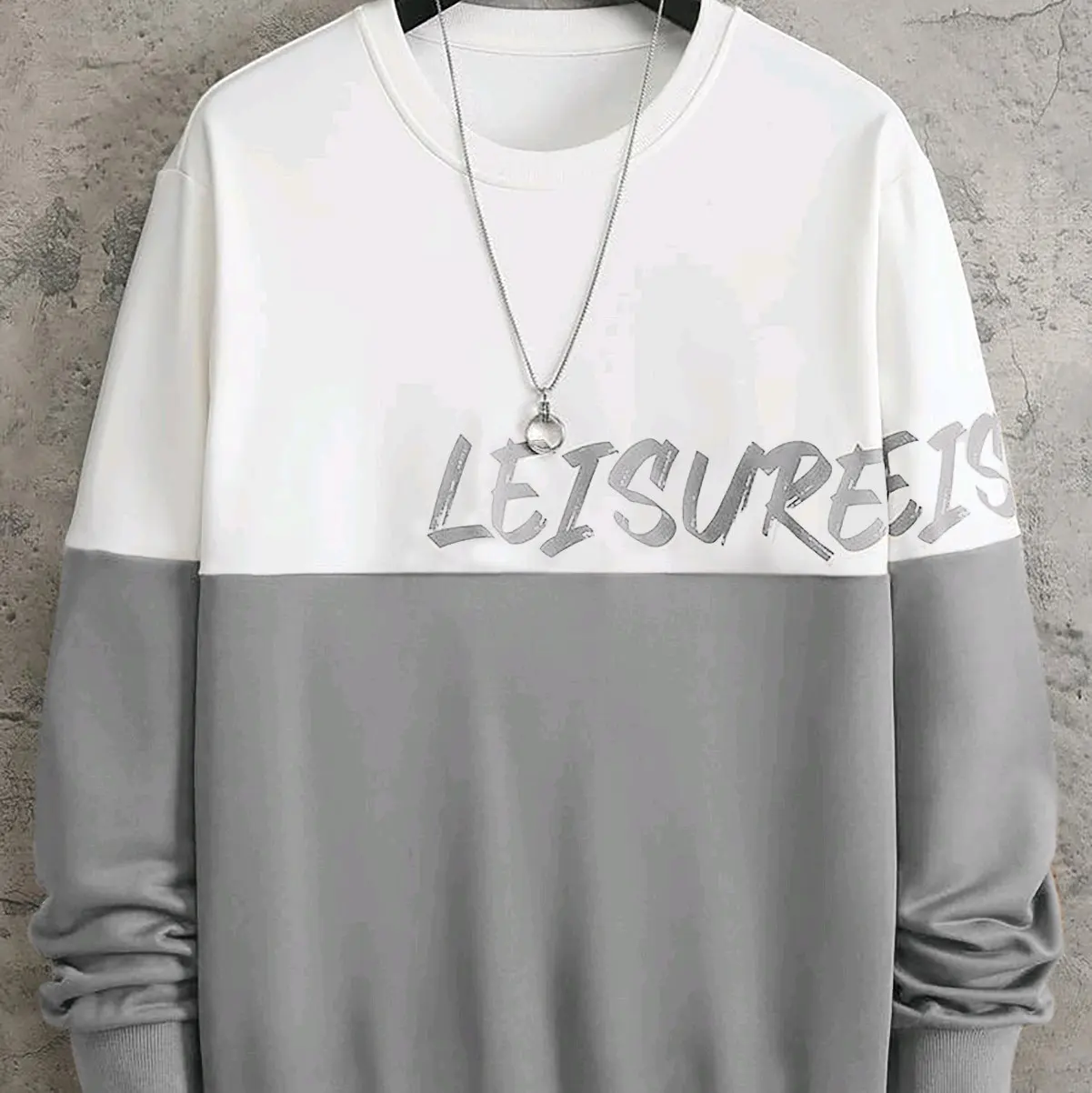 INDOSAN-BAJU SWEATSHIRT LEISURE-KAOS DISTRO PANJANG MODEL KOMBINASI KEREN-REAL PICT-BISA COD