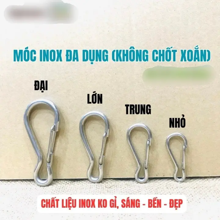 Móc khóa inox 304  móc xích chó mèo ,móc bấm  xưởng sản xuất chuyên sỉ