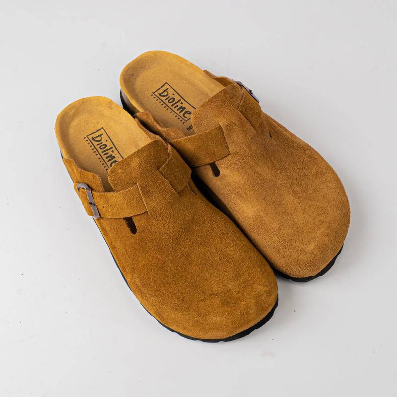 Sục Da Lộn Birken Boston Da Lộn Giày Bít Mũi Dành Cho Nam Nữ Cao Su Dép