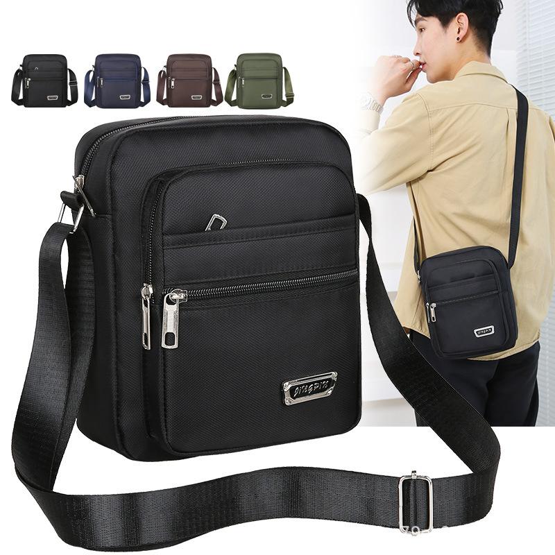 Túi Đeo Chéo Nam Vải Nylon Cao Cấp Nhiều Ngăn Chống Thấm Nước, Túi Đeo Vai Phong Cách Thời Trang Hàn Quốc Dành Cho Người Đi Làm, Học Sinh, Sinh Viên,Người Đi Chơi, Đi Du Lịch 0