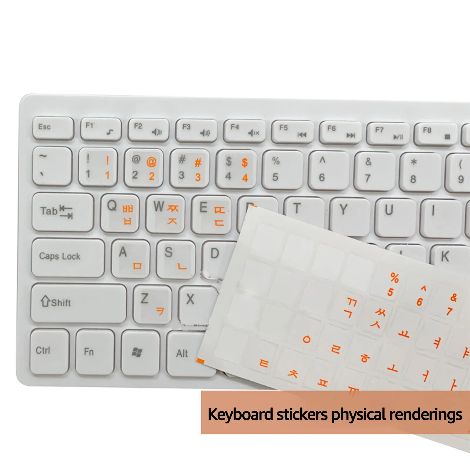 Miếng Dán Bàn Phím Hàn Quốc, Miếng Dán PVC Mờ, Chữ Cái Trong Suốt Cho PC, Máy Tính, Máy Tính Xách Tay, Máy Tính Xách Tay, Bàn Phím Máy Tính Để Bàn