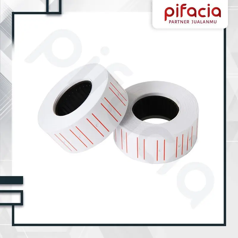 【GET 5 Pcs】PIFACIA Isi Label Harga Alat Price Labeller Refill Single 0
