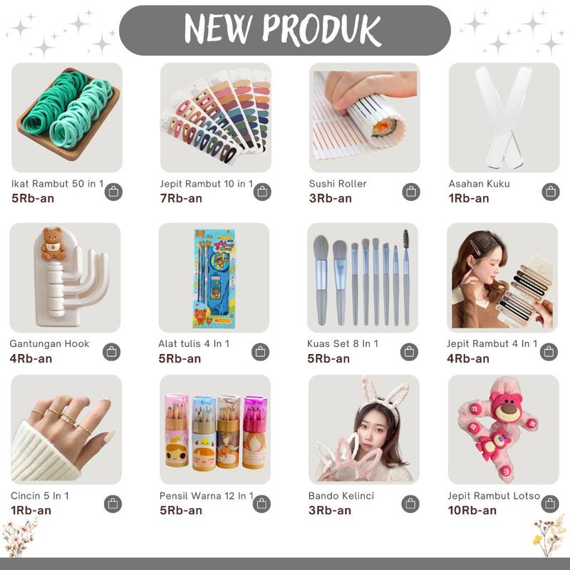 ELBER HL0087 Tas Kosmetik Motif Transparan Pouch Make Up Organizer Bag Serbaguna Y1342 1