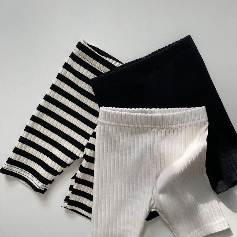 Quần legging thun gân co dãn trẻ em bé trai, bé gái 2