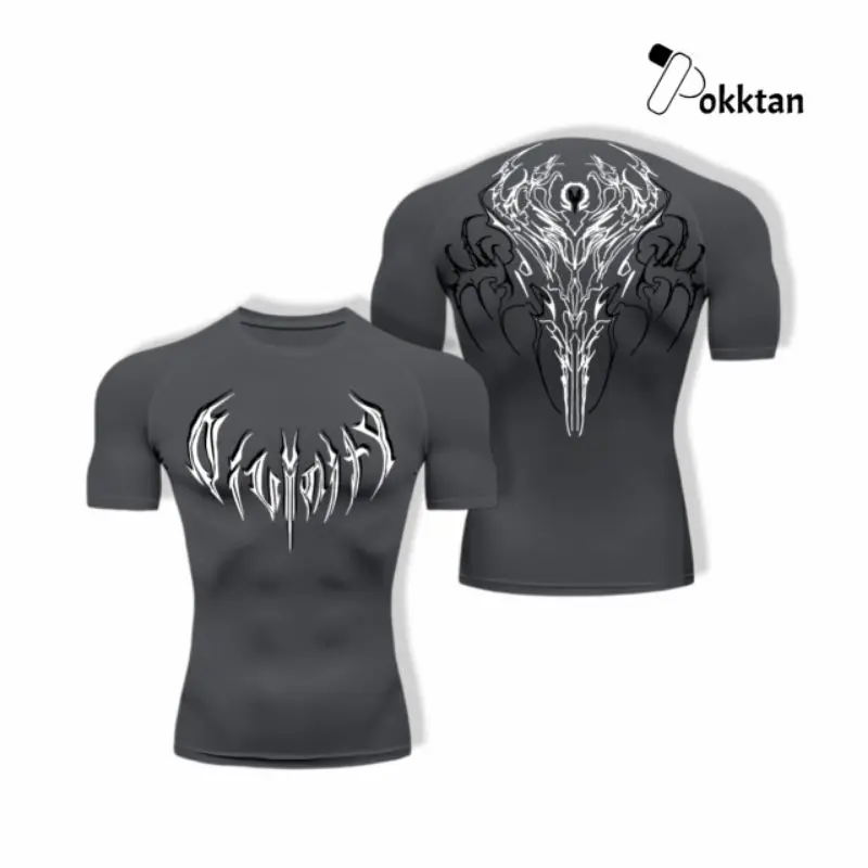 Breathe Divinity v3 Metallic Font Short Sleeve Compression Shirt
