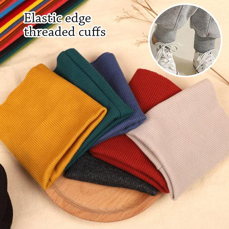Product Introduction of Sewing Accessories Elastic Elastic Rib Cuffs Stretchy Knit Solid Color Tubular Rib Knit Fabric Garment Cuffing Clothing Jacket Coat 11