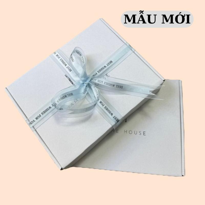    QUÀ TẶNG   Hộp đóng quà tặng sinh nhật hộp carton nắp gài đóng quần áo 25x20x6mm 