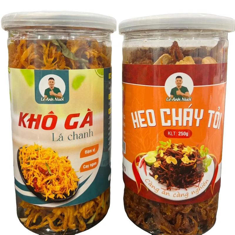 Combo 500g 250gHeo cháy tỏi + 250gkhô gà (LAN) 0