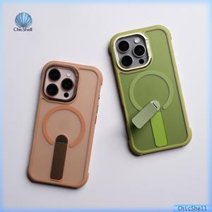 Ốp Điện Thoại Di Động Từ Tính Có Giá Đỡ, Ốp Cứng, Tương Thích Với iPhone 16, 13, 14, 15 Pro Max, 16ProMax, 16Pro, 16Plus, Chống Sốc, MagSafe, Có Giá Đỡ