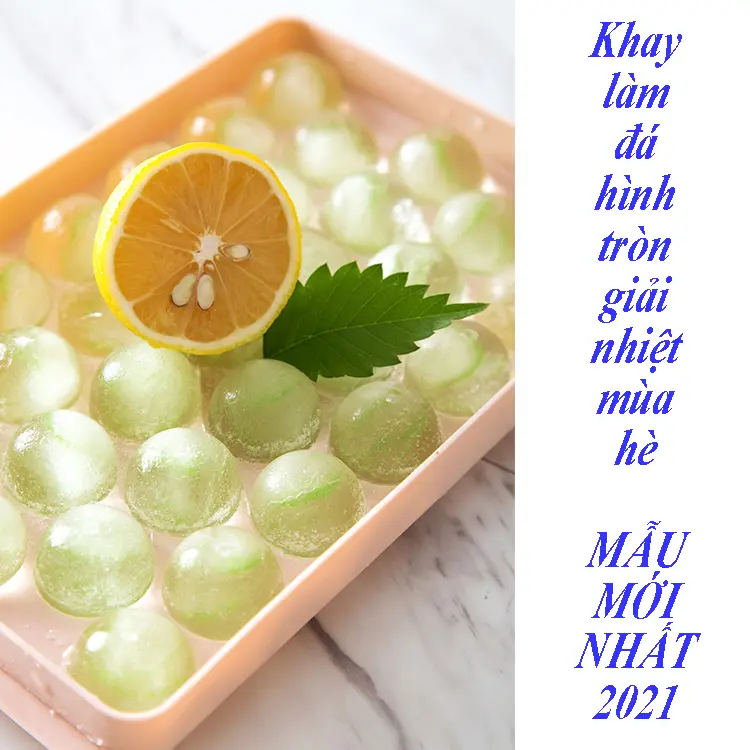 FREESHIP Khay làm đá 33 viên bi tròn , khuôn đổ rau câu thạch hoa quả hình bi tròn, khuôn rau câu, khay làm đá viên, khay đá silicon dẻo- Khuôn làm đá viên bi tròn cực dễ - Khuôn làm đá mùa hè tại nhà viên tròn đẹp 4