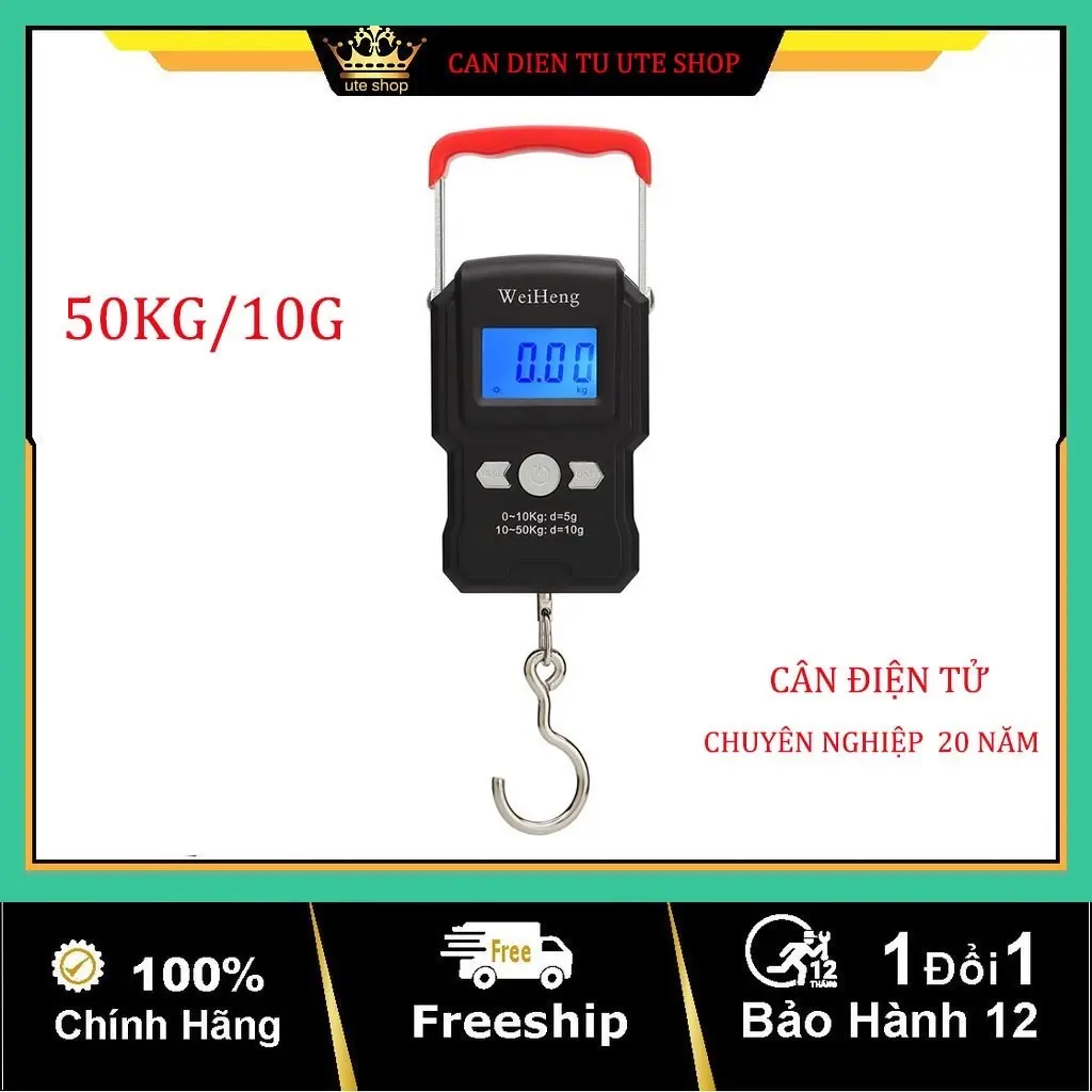 Cân Điện Tử Cân Treo Cầm Tay mini 50kg ( Bảo Hành 12 Tháng )WH - A 23
