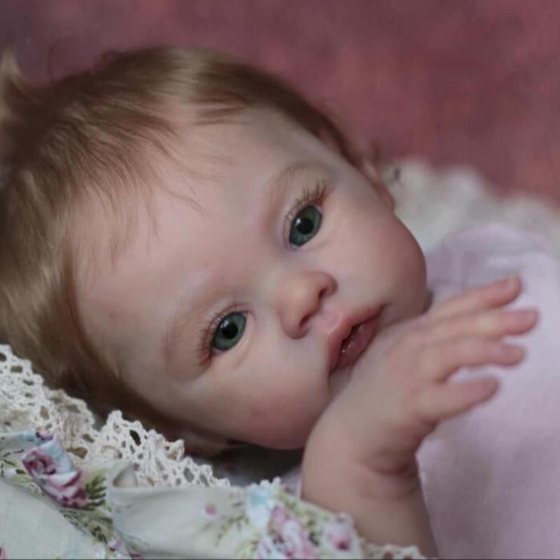 45cm Realistic Newborn Doll, Reborn Baby Doll 17 Inch Soft Reborn Toddler Doll, For Kid Dress Up Play House, Christmas Gift, Santa Presents, Kids Toys 2