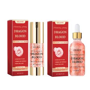 Dragon Blood Facial Cream & Serum Set, 2 Counts/set Moisturizing Facial Skincare Kit, Hydrating Face Skin Soothing Products