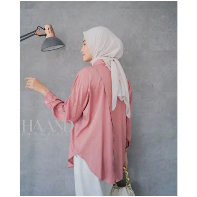 Kemeja Linen Wanita Nelka Shirt 3