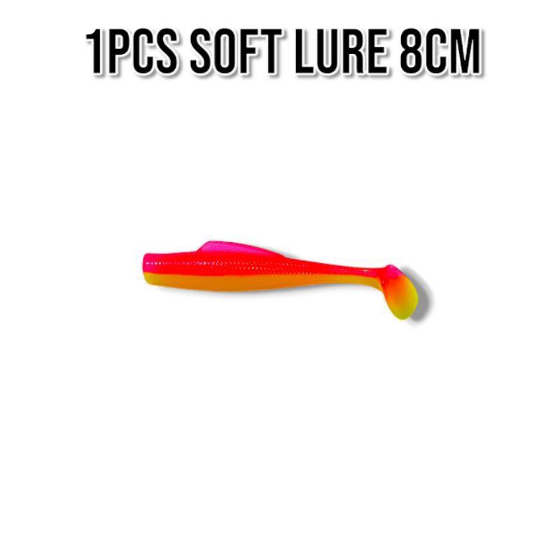 ECERAN/1PCS SOFT LURE 8CM. UMPAN CASTING GABUS 6