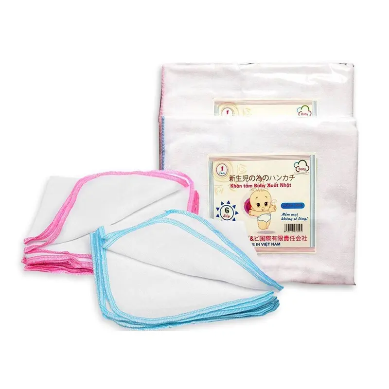 Khăn xô tắm Baby xuất nhật 4-6 lớp cho bé sơ sinh 1