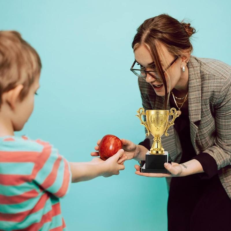 Product Introduction of New Awards Trophy Plastic Model Dancing Competition Small Prize Cup Craft Souvenirs Children's Winner Award Trophy Toy Team Sport Competition 13