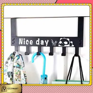 EzzyMart Gantungan Baju Tas 6 Kait Hook Nice Day Cantolan Pintu Serbaguna Niced