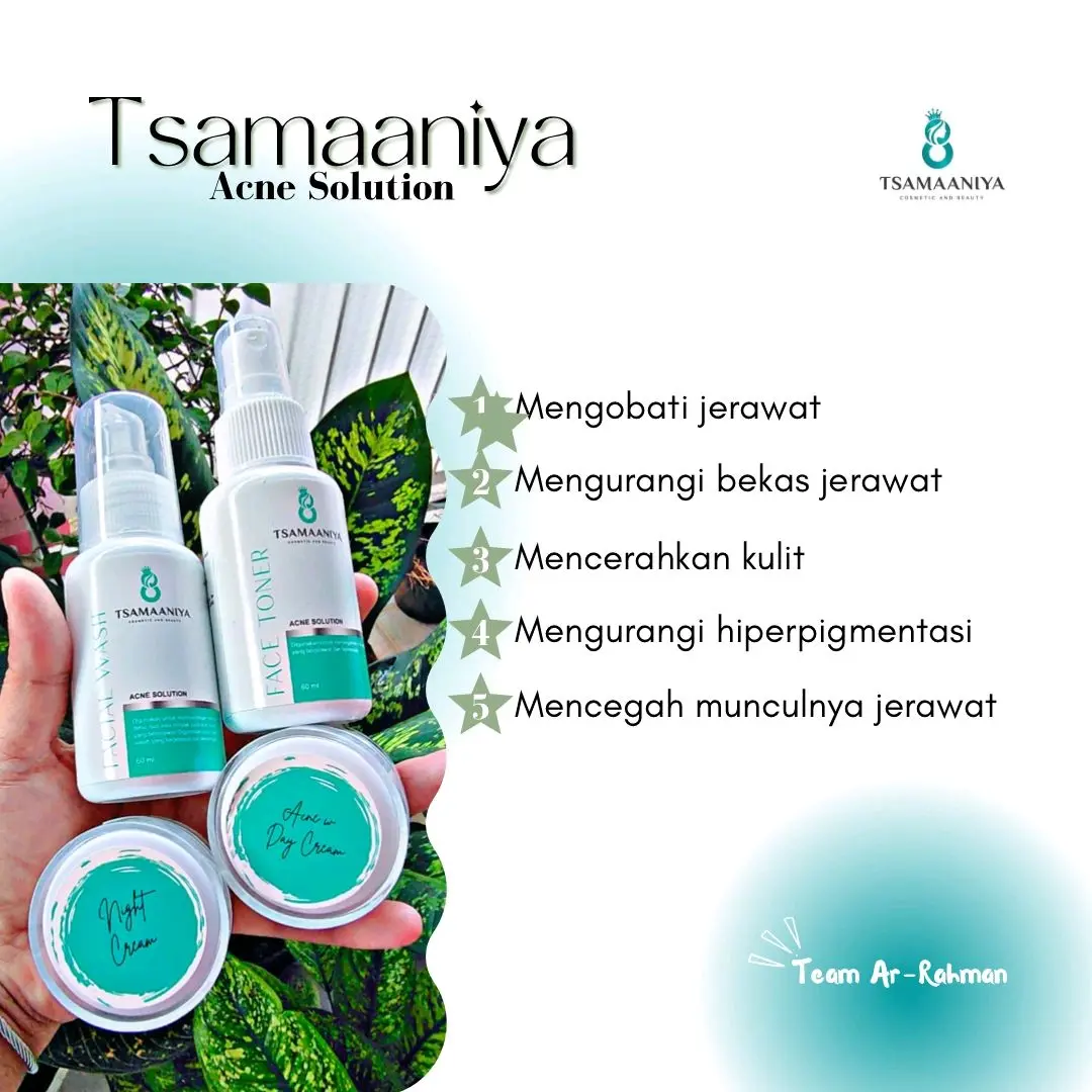 Tsamaaniya skincare acne solution krim BPOM 10gr Berjerawat Berminyak