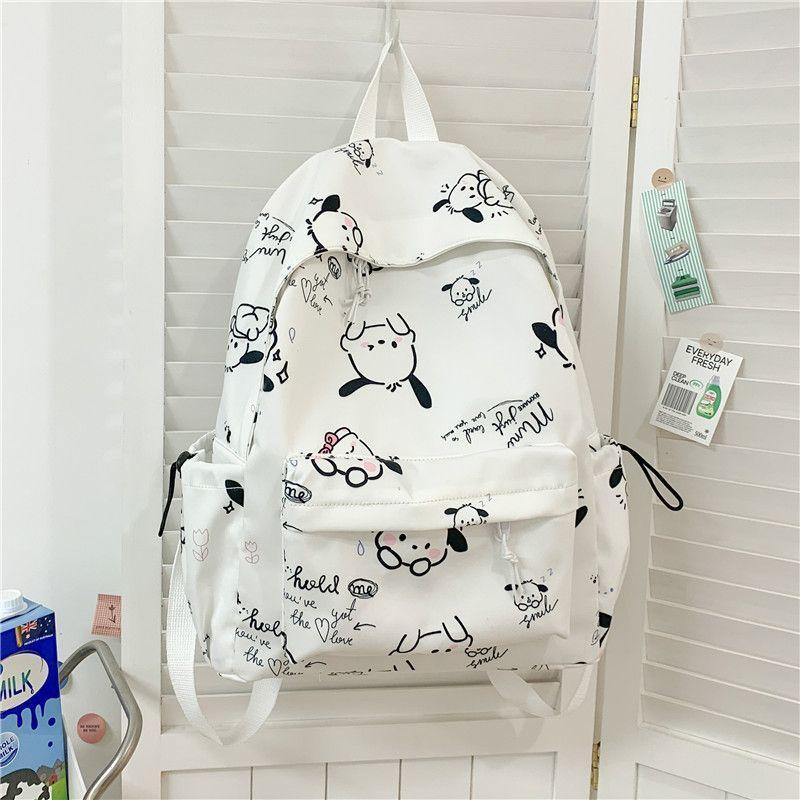 Ba Lô Pochacco, Phong Cách Nhật Bản, Nữ Và Học Sinh Trung Học Cơ Sở, Đơn Giản Và Nhẹ, Giá Trị Cao, Thích Hợp Cho Học Sinh Tiểu Học, Thiết Kế Hoạt Hình Dễ Thương, Xu Hướng Ins, Năm 2024 4