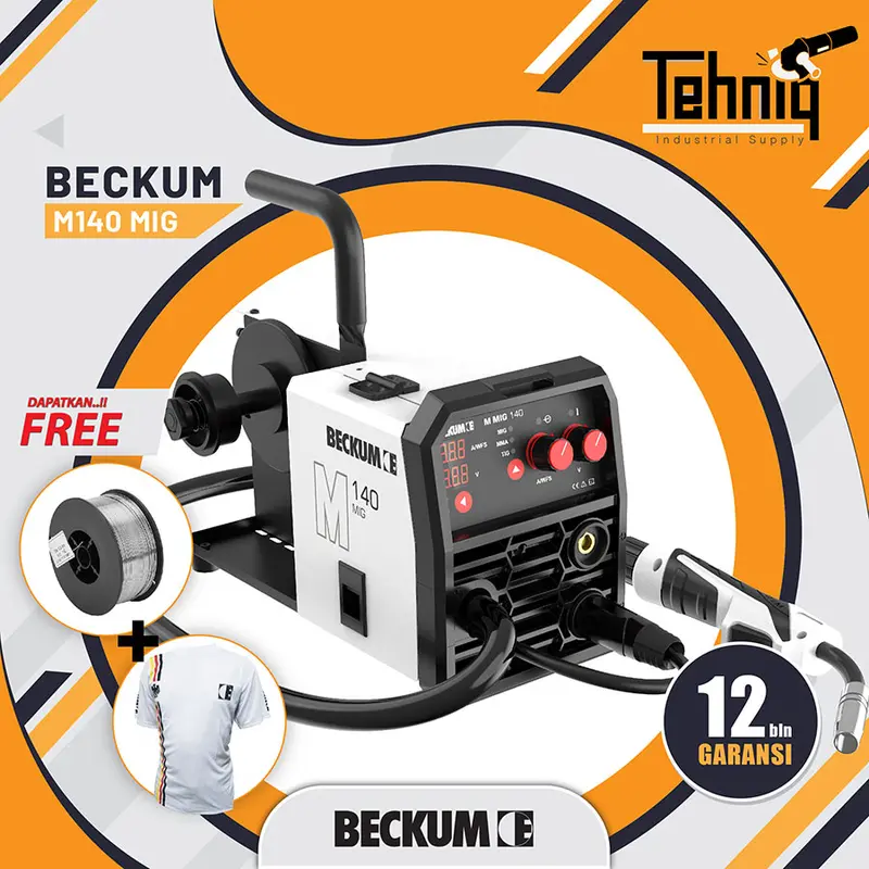 Mesin Las BECKUM M MIG 140 Bisa Gas & Tanpa Gas 0