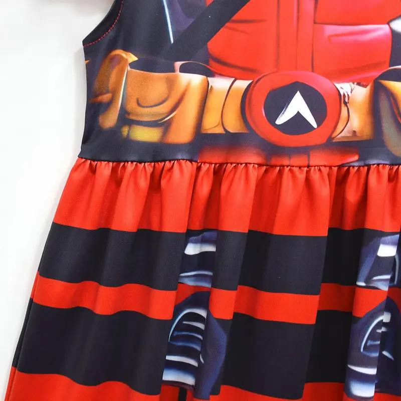 Bộ túi váy xếp ly siêu anh hùng Deadpool & Wolverine, dành cho trẻ em gái, trang phục cho Giáng sinh và Halloween, trang phục cosplay 5