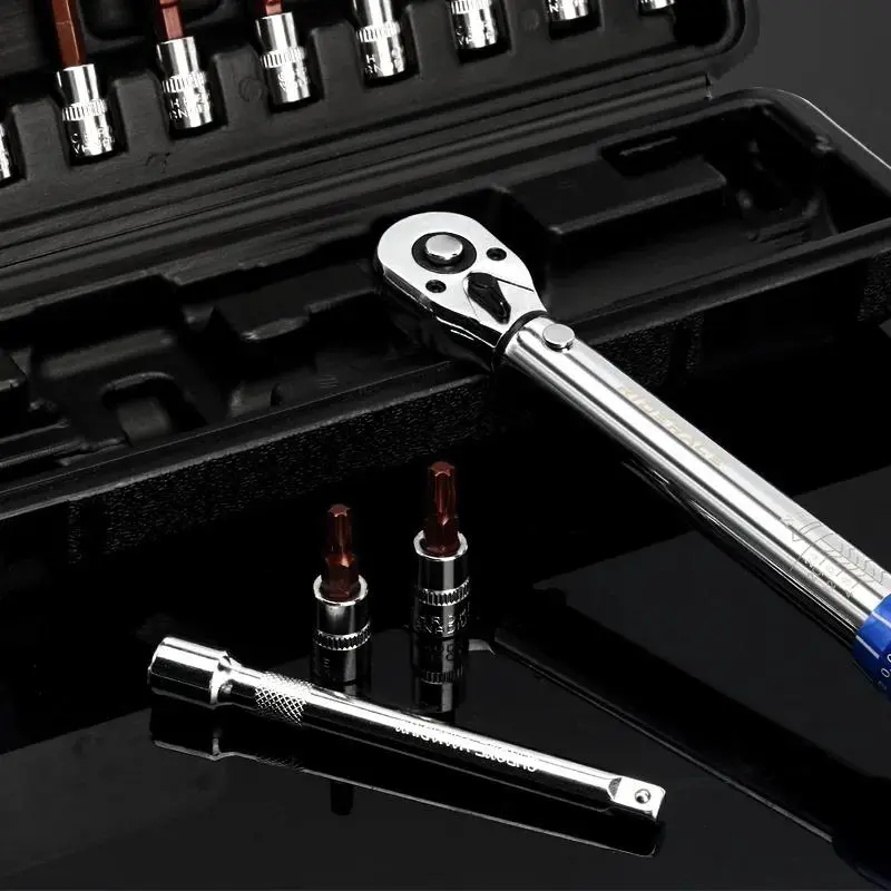 1/4 Ratchet Torque Wrench Set, Multipurpose Torque Wrench Set, Hand Tool for Bicycle Part Installation, Repair and Other Precise Torque Control Scenarios 3