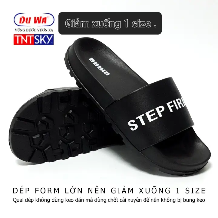 dép quai ngang chữ STEP FIRMLY ... 3