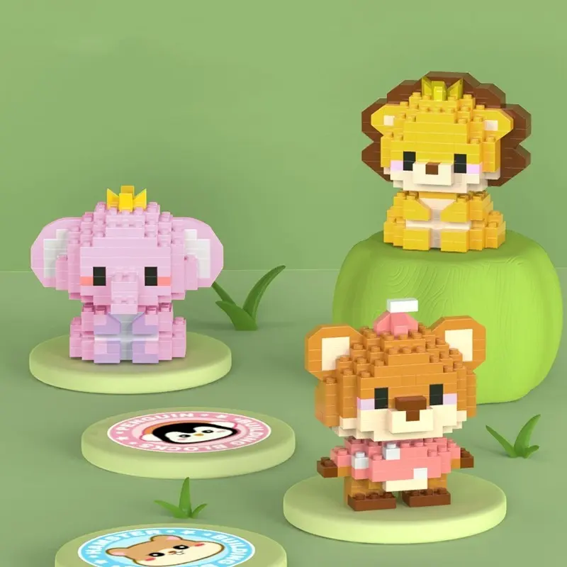 BRICKS NANO BLOCKS MAINAN EDUKASI MINI BLOCKS ANIMALS MAKE A WISE LIFE 3