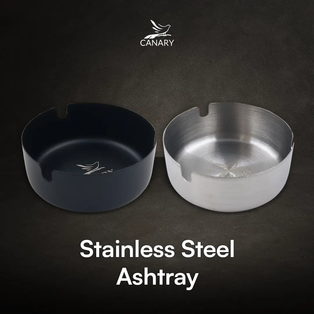 CANARY - Asbak Stainless Steel Aesthetic Tebal Unik Premium Anti Karat - CNR-AS000